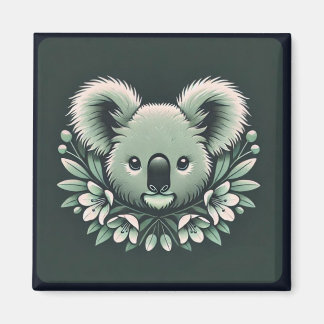 Cute koala ansikte magnet