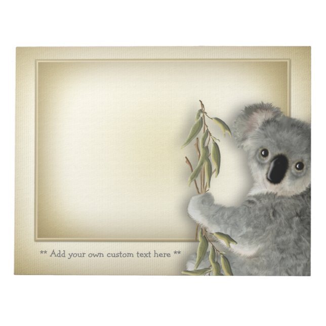 Cute Koala Anteckningsblock (Framsida)