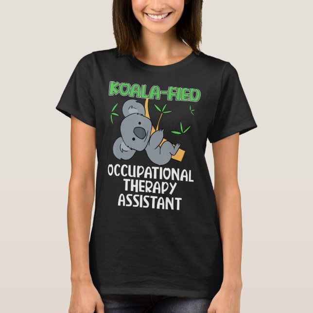 Cute Koala-assistenten för arbetsbehandling T Shirt (Framsida)