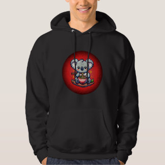 Cute Koala åt Ramen Hoodie