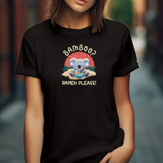 Cute Koala åt Ramen Vintage Sunshine T Shirt