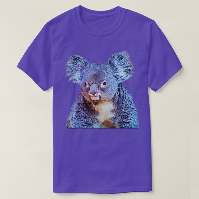 Cute Koala Australian Marsupial Oil Paint Koala be T Shirt (Design framsida)