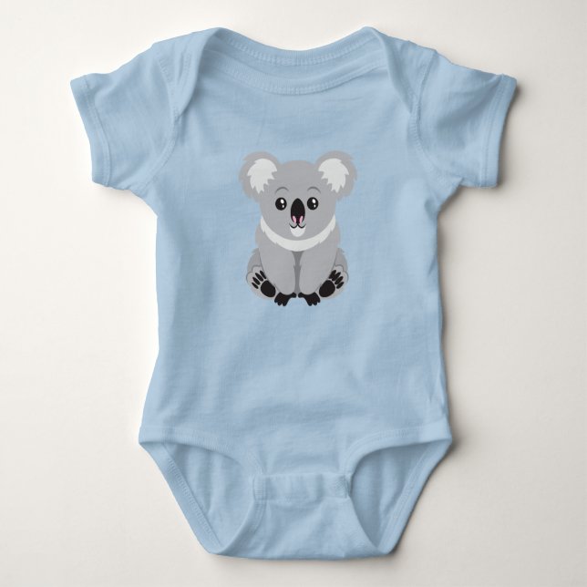 Cute Koala Baby Bodykostym T Shirt (Framsida)