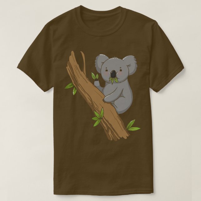 Cute Koala Bear - Australien Animals Eucalyptus Ko T Shirt (Design framsida)