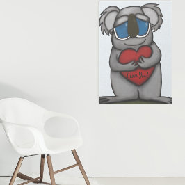 Cute Koala Bear Canvastryck