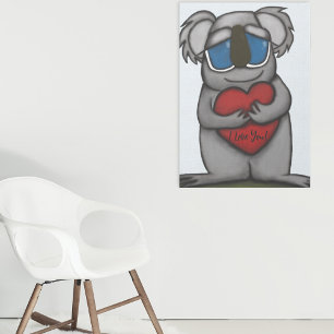 Cute Koala Bear Canvastryck
