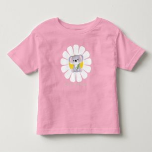 Cute koala Bear daisy blomma Zoo Animal Kärlek T Shirt