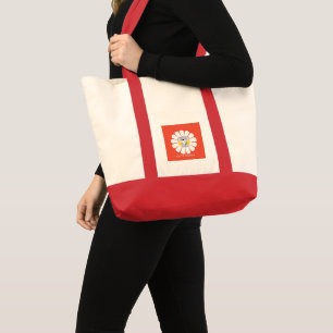 Cute koala Bear daisy blomma Zoo Animal Kärlek Tygkasse