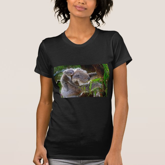 Cute Koala Bear Destiny Nature Aussi Outback T Shirt (Framsida)