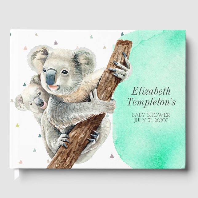 Cute Koala Bear Det är en pojk-tjusare Gästböcker (Framsida)