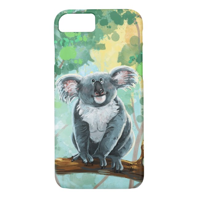 Cute Koala Bear Electronics Case-Mate iPhone Skal (Baksida)