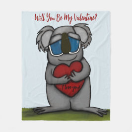 Cute Koala Bear Fleecefilt