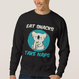 Cute Koala Bear Graphic - Animal Lover Quote Lång Ärmad Tröja