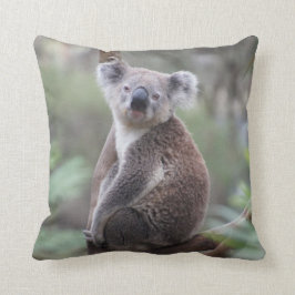 Cute Koala Bear i Träd Animal Dekorativ kudde