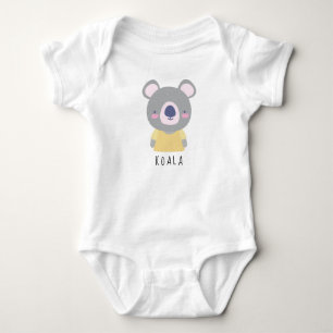 Cute Koala Bear Illustration - Anpassade Namn B T Shirt