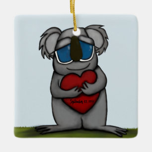 Cute Koala Bear Julgransprydnad Keramik