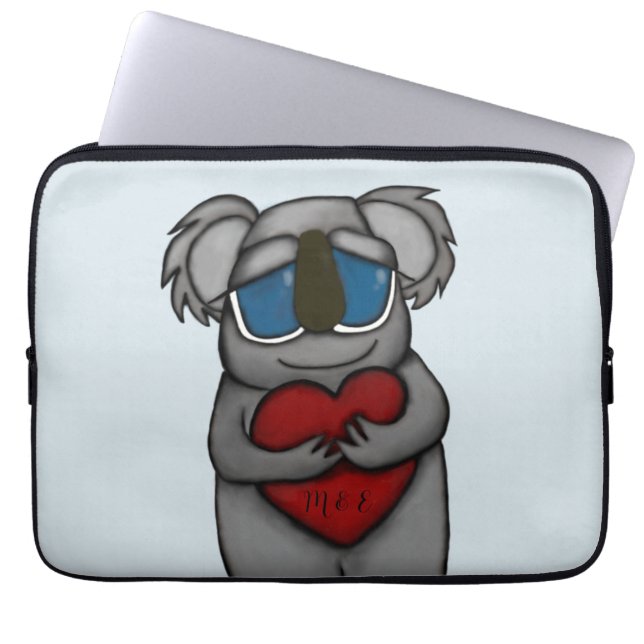 Cute Koala Bear Laptop Fodral (Framsidan)