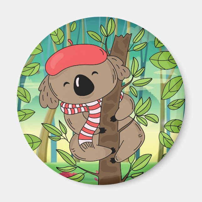 Cute Koala Bear Magnet (Framsidan)