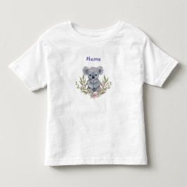 Cute Koala Bear med Flowers T Shirt