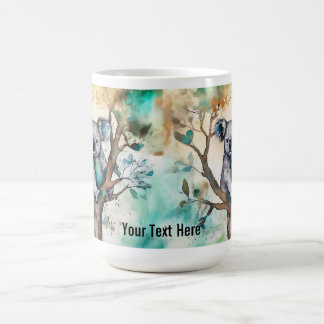 Cute Koala Bear Mug in Tree – Personalize Kaffemugg