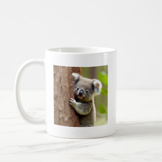 Cute Koala Bear Mugg - Cute Animal Muggar (Vänster)