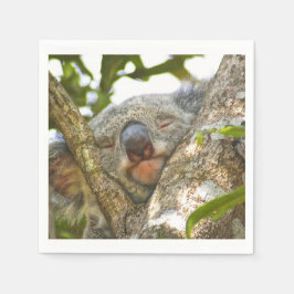 Cute Koala Bear Napkins Pappersservett