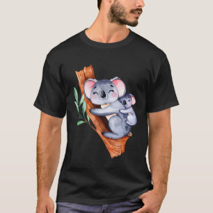 Cute Koala Bear och Baby australiska Djur älskare T Shirt