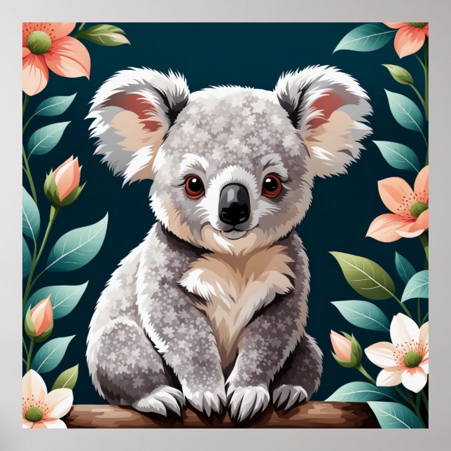 Cute Koala Bear Poster (Framsidan)