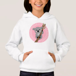 Cute Koala Bear - Rosa Grått Girl T Shirt