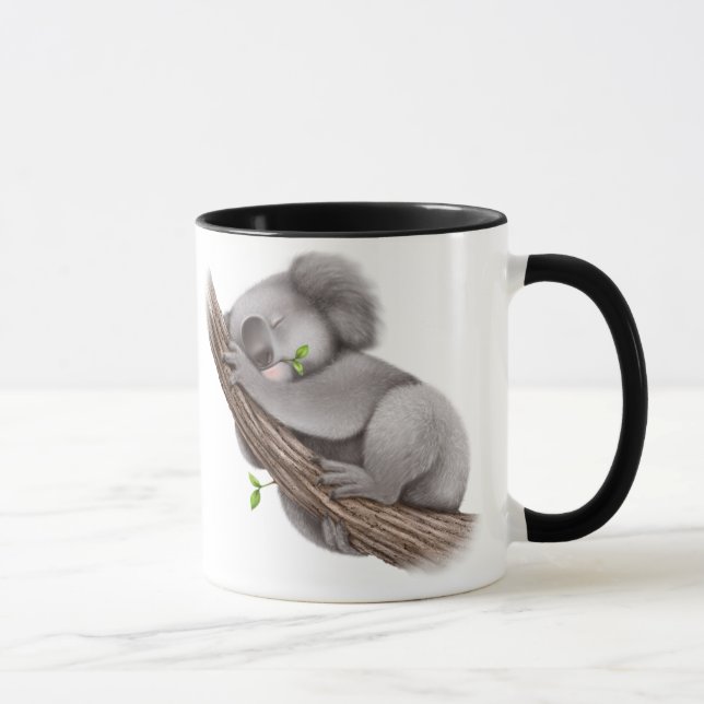 Cute Koala Bear Sleeping Mugg (Höger)