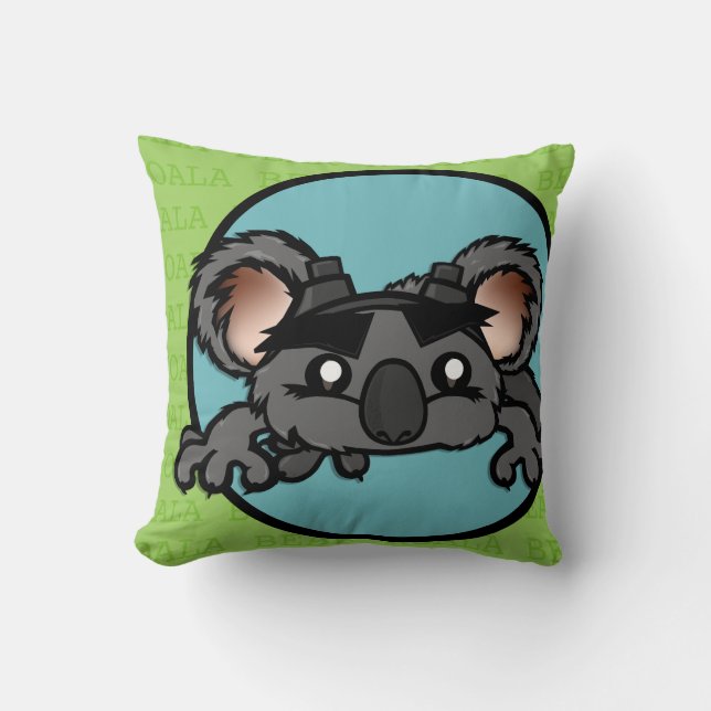 CUTE KOALA BEAR SQUARE DEKORATIV KUDDE (Framsida)