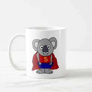 Cute Koala Bear Superhjälte Kaffemugg