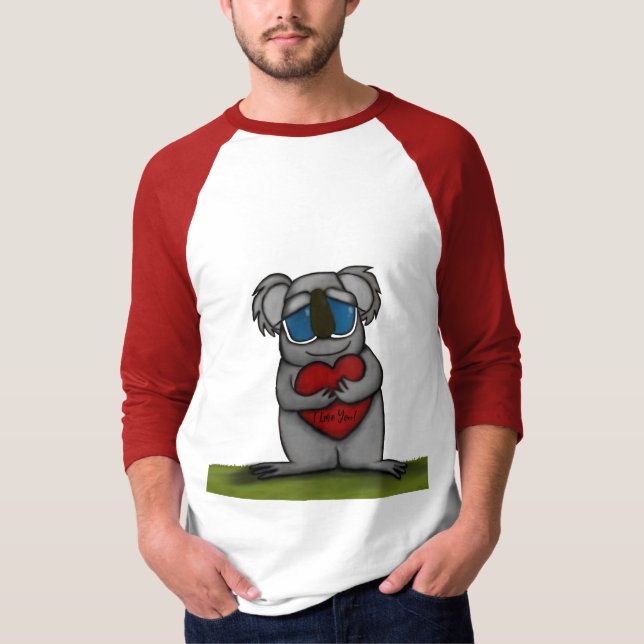Cute Koala Bear T Shirt (Framsida)