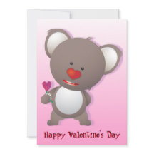 Cute Koala Bear Valentine Hälsning