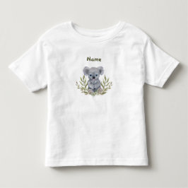 Cute Koala Bear with Leaves T Shirt
