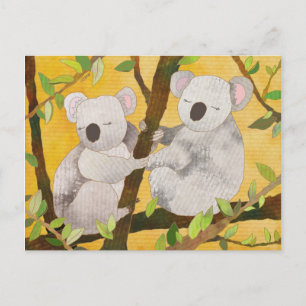 Cute Koala Bears i Australien Vykort