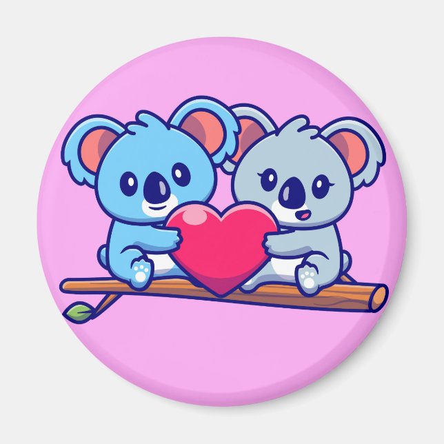 Cute Koala Bears Magnet (Framsidan)