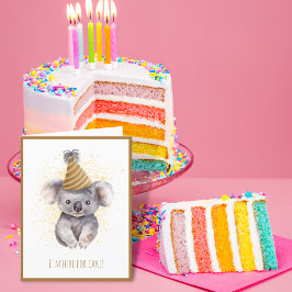 Cute Koala Birthday Card Tack Kort