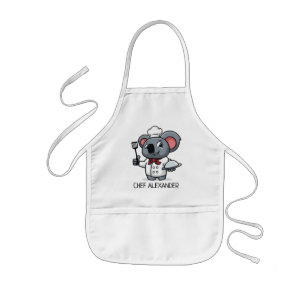 Cute Koala Chef Personalize Kids' Apron Barnförkläde