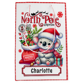Cute Koala Chirstmas Personlig Namn