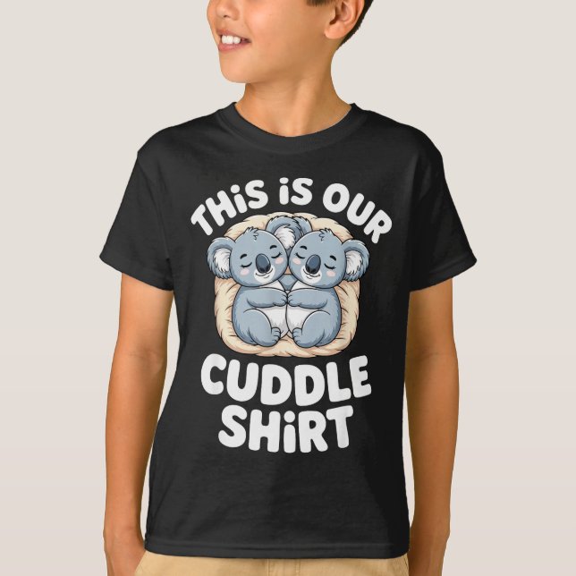 Cute Koala Couple Nest This Is Our Cuddle  T Shirt (Framsida)