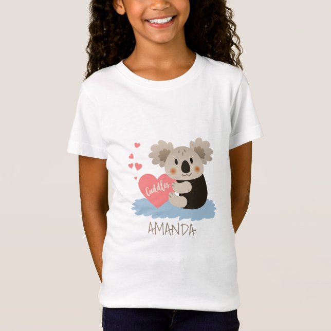 Cute Koala Cuddles ID386 Tee (Framsida)