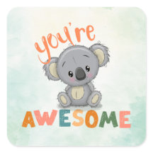 Cute Koala Du är Fantastisk Lärare Student Reward