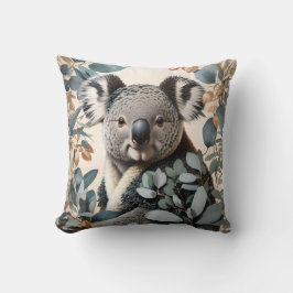Cute Koala Eucalyptus Lövs Kudde