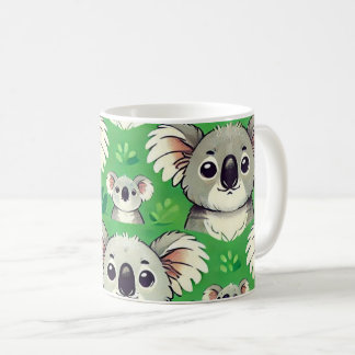 Cute koala grönt mugg