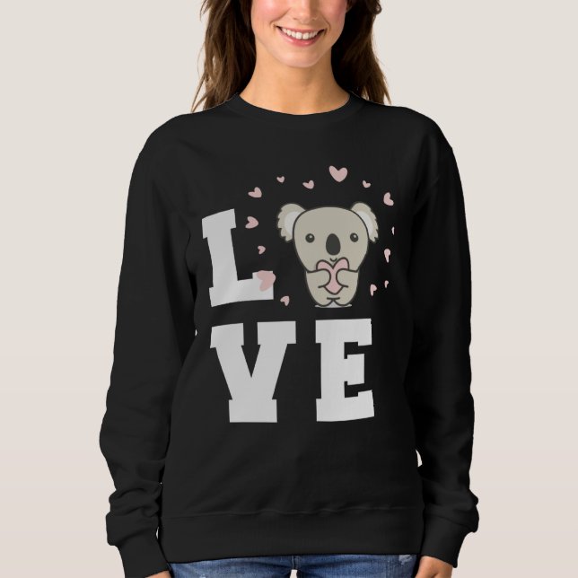 Cute Koala Heart Koalas Animal Australia Cute Koal T Shirt (Framsida)