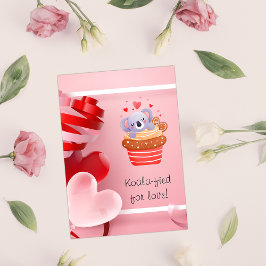 Cute Koala i Cupcoa Rosa Valentine Day Helg Vykort