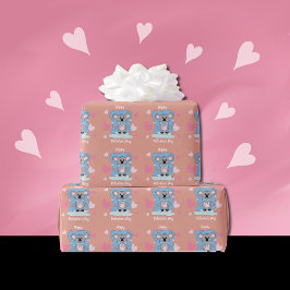 Cute Koala Kid Wrapping Papper Presentpapper