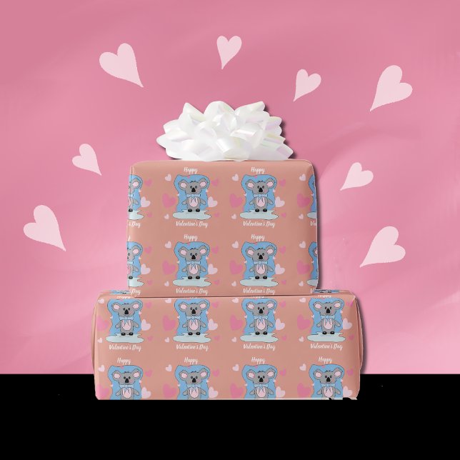 Cute Koala Kid Wrapping Papper Presentpapper (Skapare uppladdad)