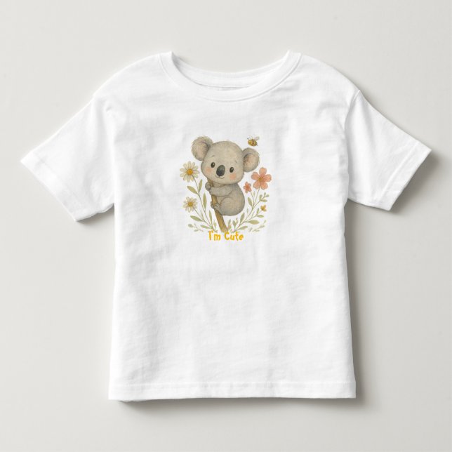 Cute Koala Kids Tshirt T Shirt (Framsida)